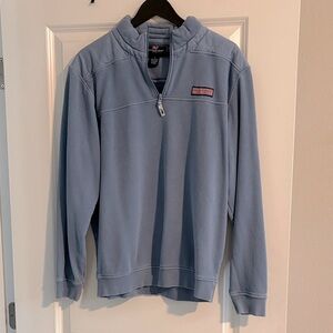 Vineyard Vines Men's Light Blue Zip-Up Sweater